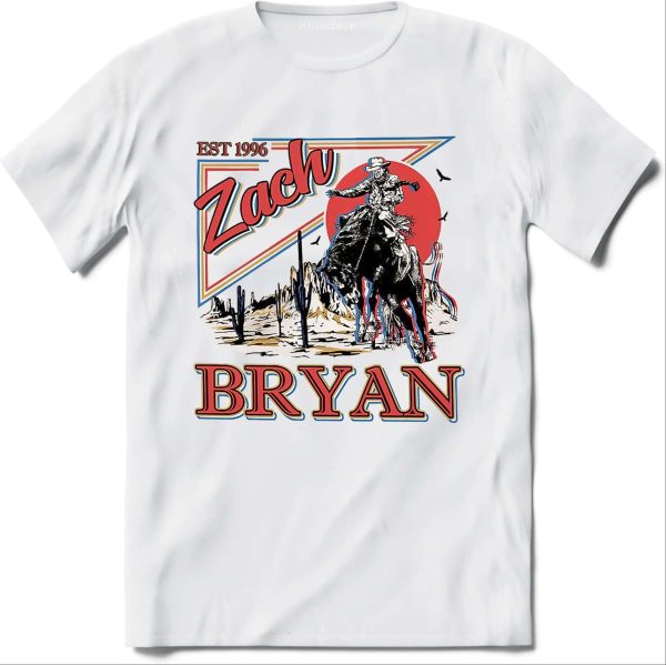 Zach Bryan Merch 1996 White T-Shirt