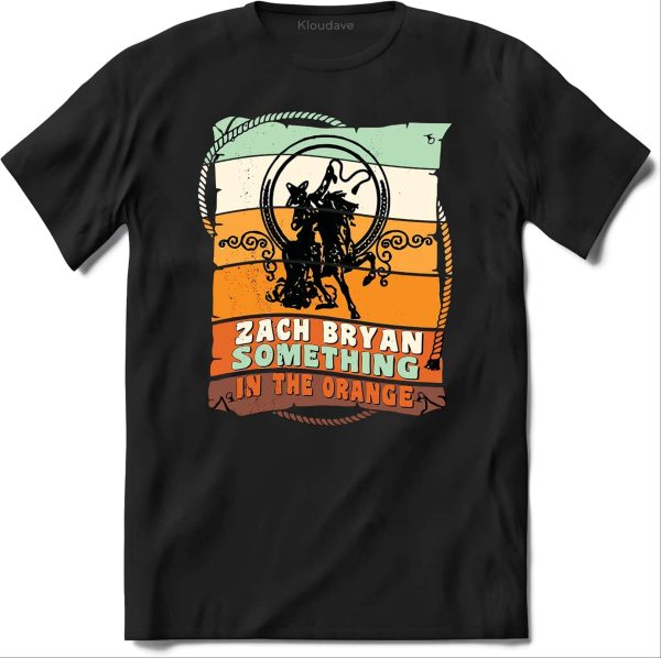 Zach Bryan Merch Something In The Orange Black T-Shirt