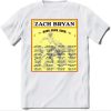 Zach Bryan Merch Burn Burn Burn Tour White T-Shirt