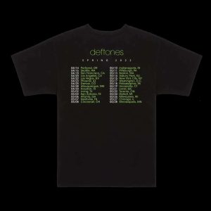 Deftones Merch Black Admat Spring 2022 Tour Tee 1