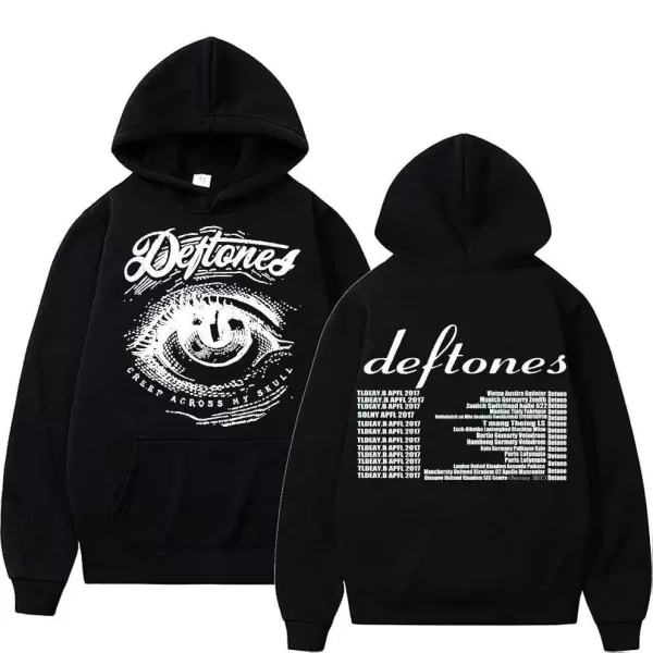 Deftones Merch Deftones Across My Skull Black Hoodie